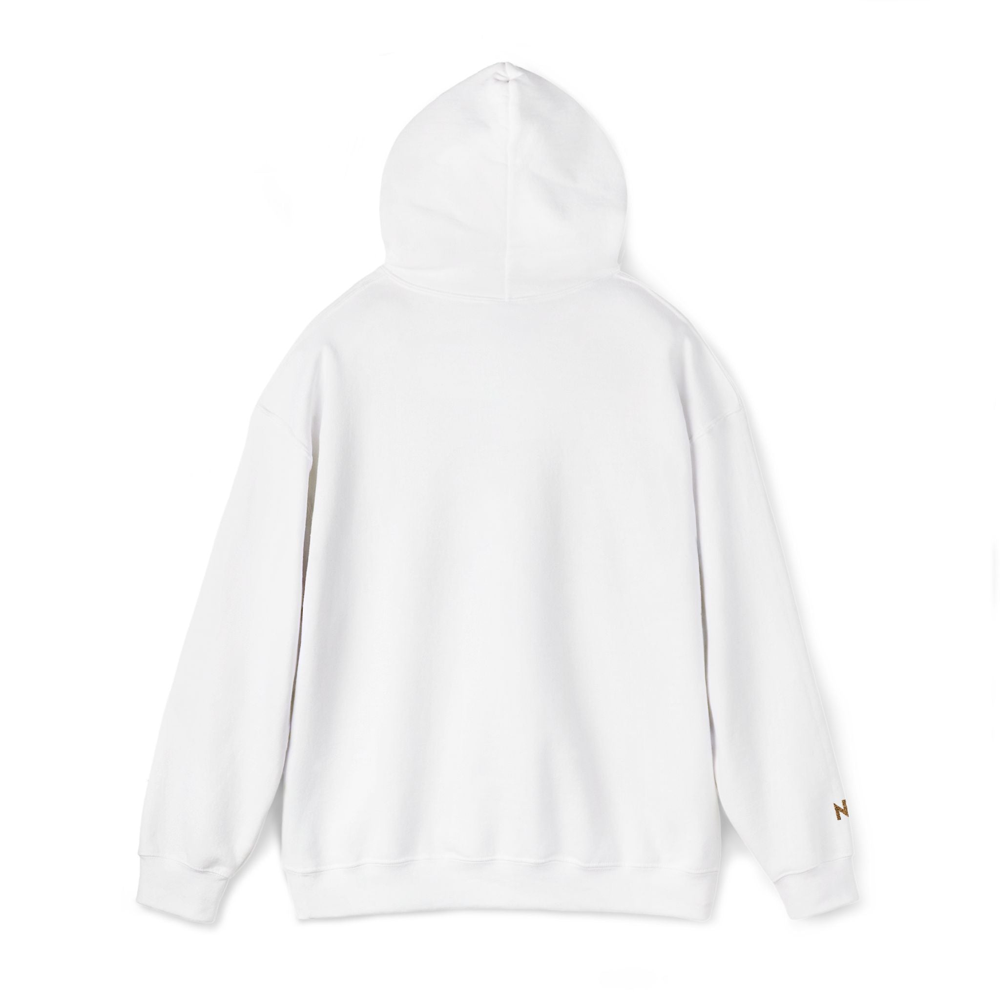 White Embroidery Hoodie Unisex NotchBoss