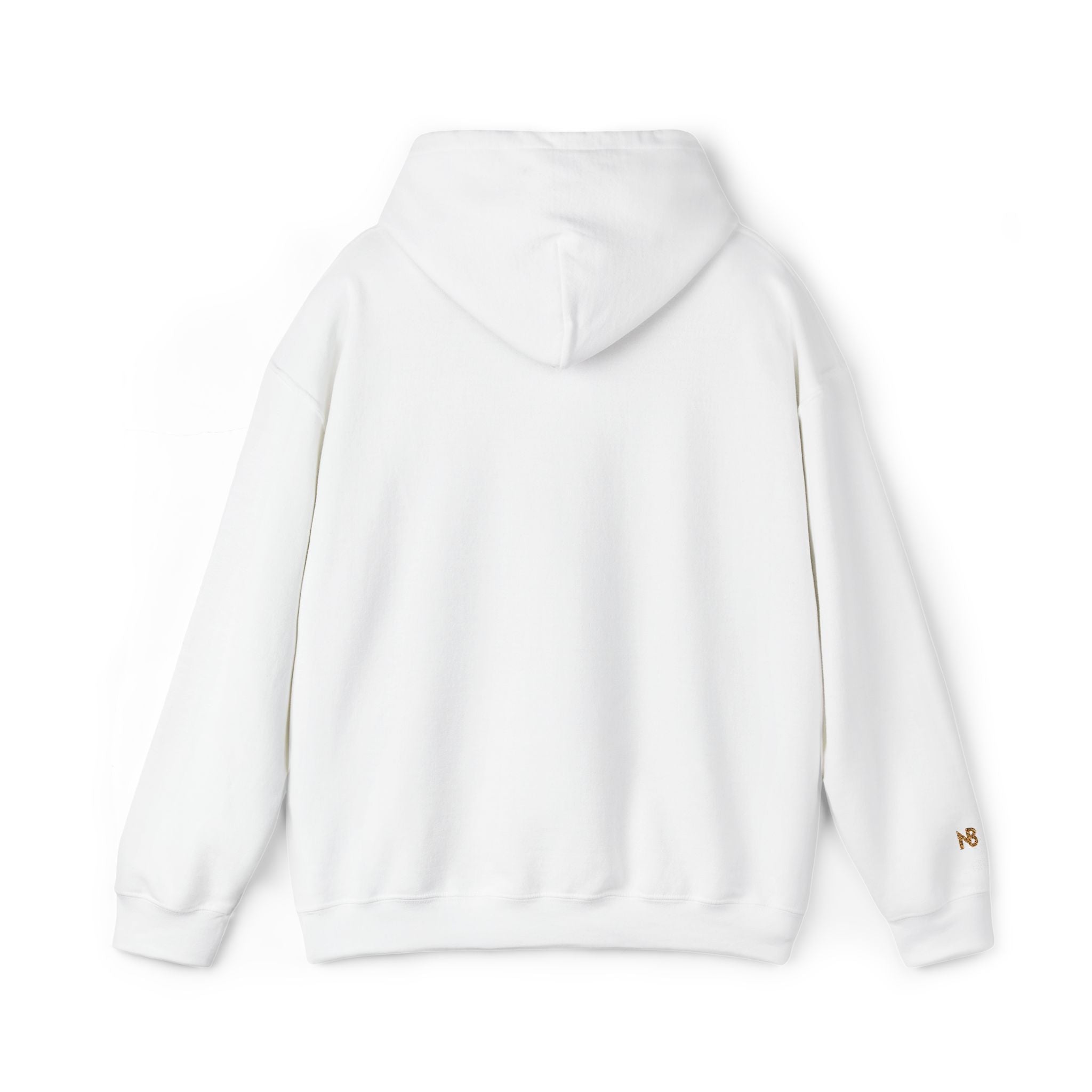 White Embroidery Hoodie Unisex NotchBoss